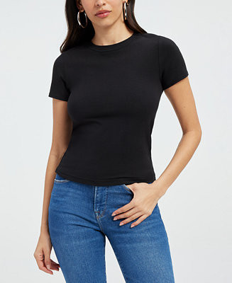 Good American Women's Super Stretch Baby T-Shirt - Macy's | Macy's