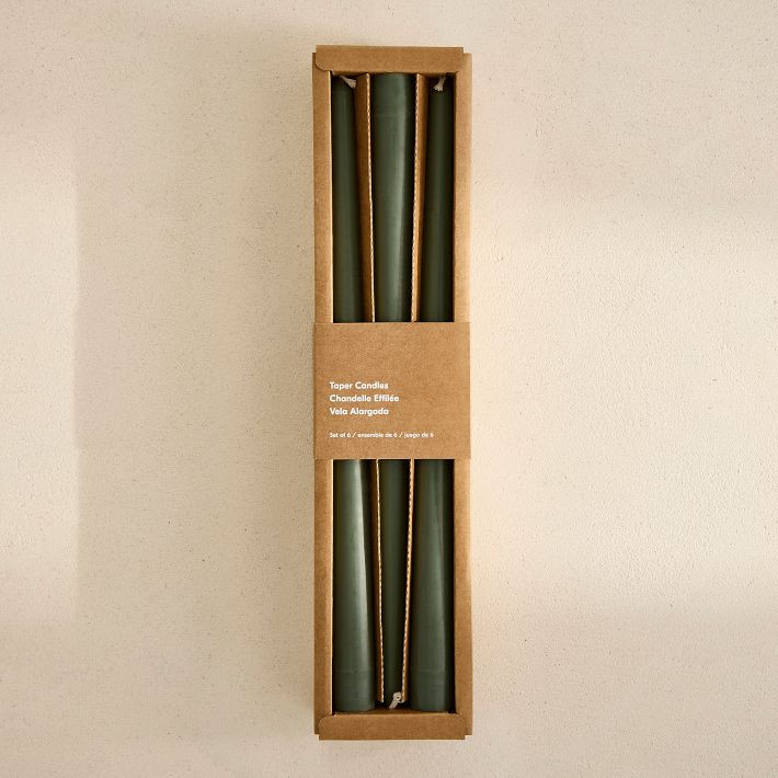 Signature Wax Taper Candles (Set of 6) | West Elm (US)