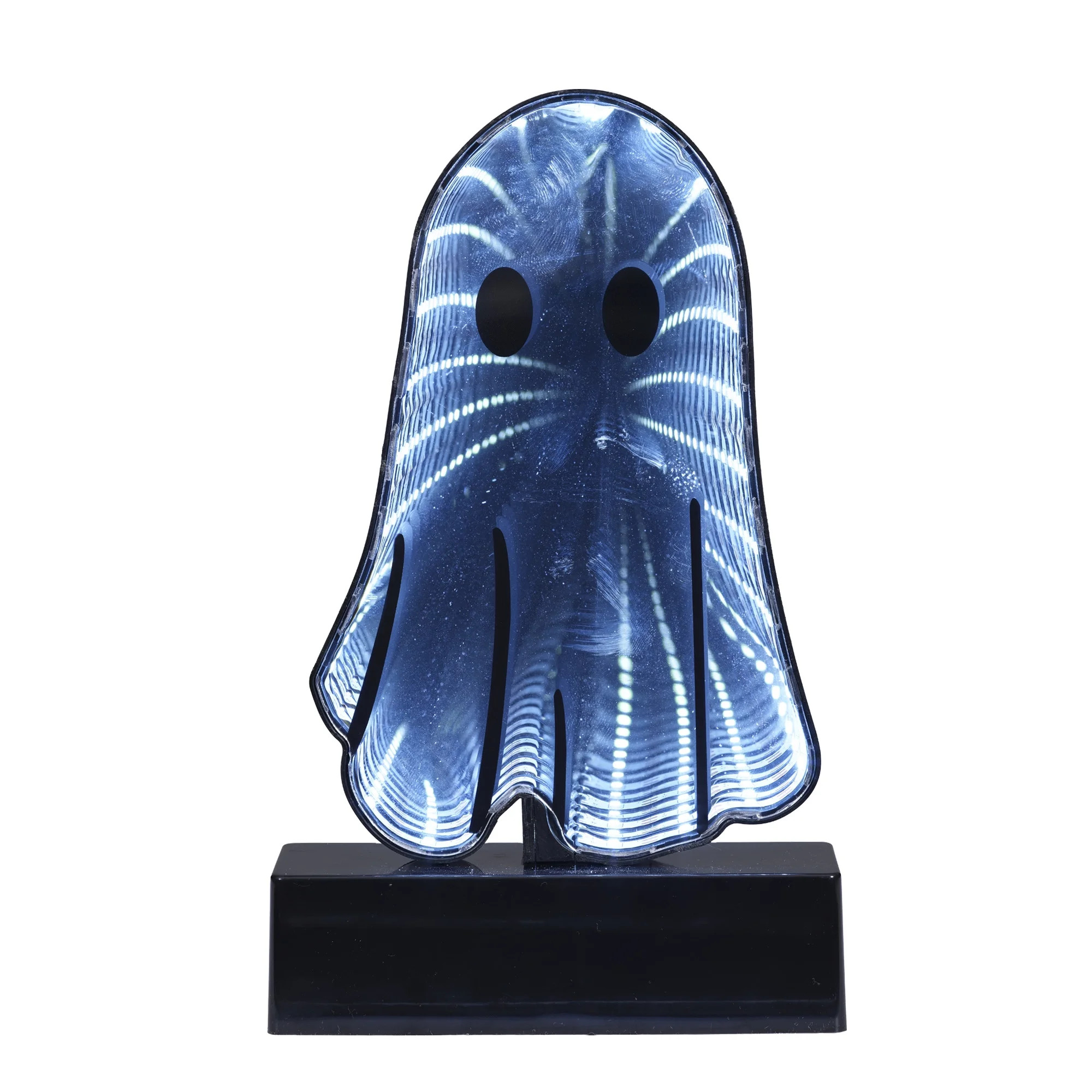 Halloween 8" Battery Operated Cool White LED Infinity Mirror Ghost, Way To Celebrate | Walmart (US)