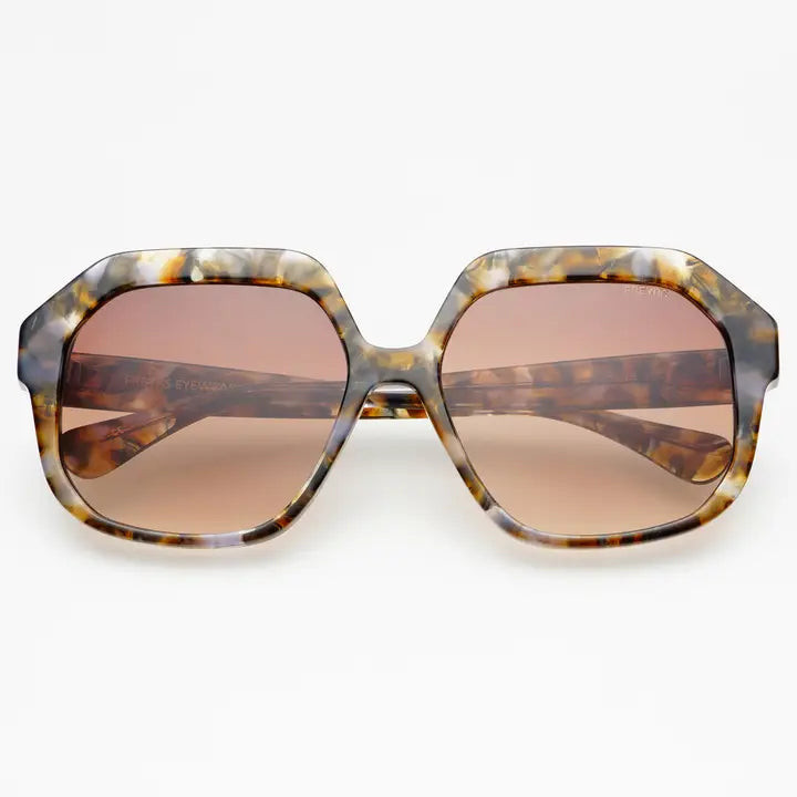 STELLA ACETATE OCTAGONAL SUNGLASSES - BROWN TORTOISE | Simply Carolina