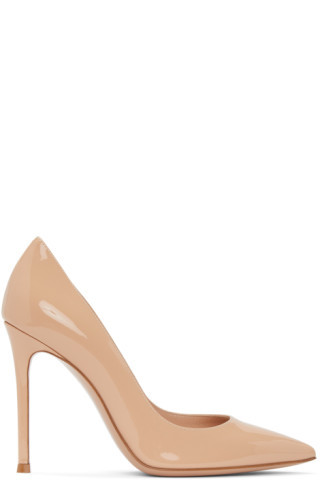 Beige Gianvito 105 Heels | SSENSE
