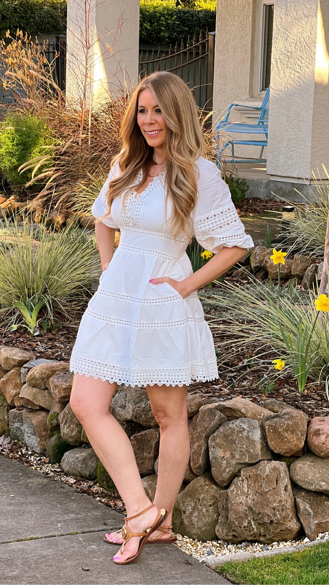 Petites stop here! This summer dress moment is pure magic! 

I’m truly overwhelmed by the beautiful details the fabrication and design of this dress that’s made for petites 

This classic look evokes the spirit of warm days, porch lemonade and dazzling sunsets. 

TTS or size up if in between. Side zip and it’s lined. I’ll also add pieces from the new spring drop 

#LTKOver40 #LTKSeasonal #LTKPetite