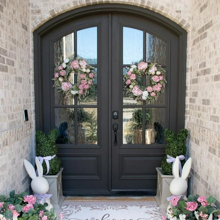 Boxwood Bunny Topiary, Green, 35", by My Texas House | Walmart (US)