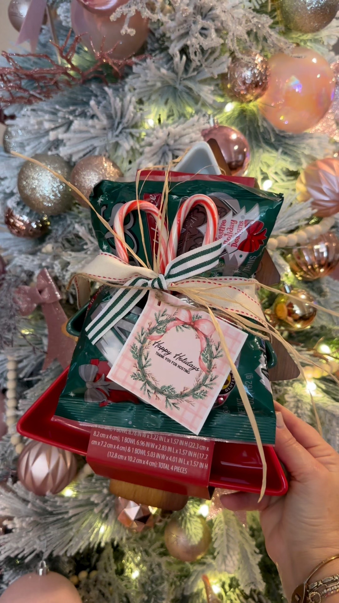 Sweet & Simple Holiday gift idea! Great for a host gift, gift exchange, friend, neighbor & more! Love the tree tray with the 3 dishes. So fun & festive. Happy Gifting🎄🎁🎄🎁

#LTKHoliday #LTKSeasonal #LTKGiftGuide