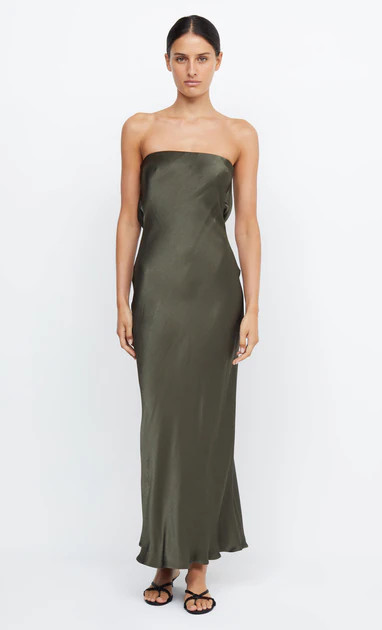 MOON DANCE STRAPLESS DRESS - DARK WILLOW | Bec & Bridge (Global)