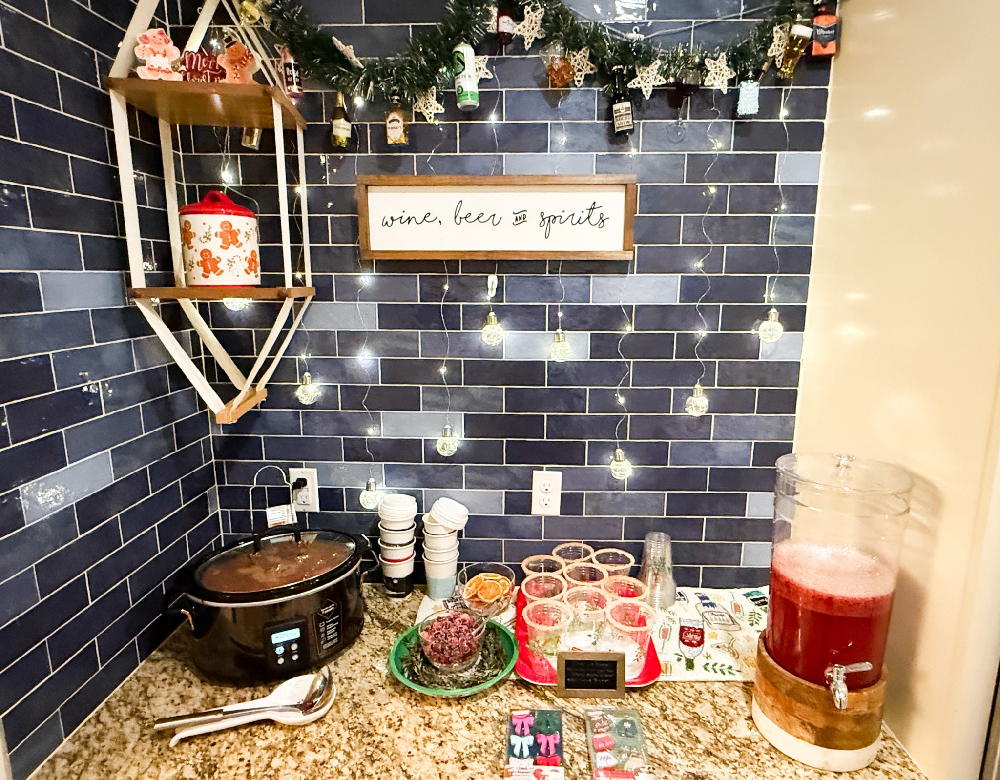 And My bar set up!
#christmasbar #christmascocktails #drinkstation

#LTKHome #LTKfoodie #LTKHoliday