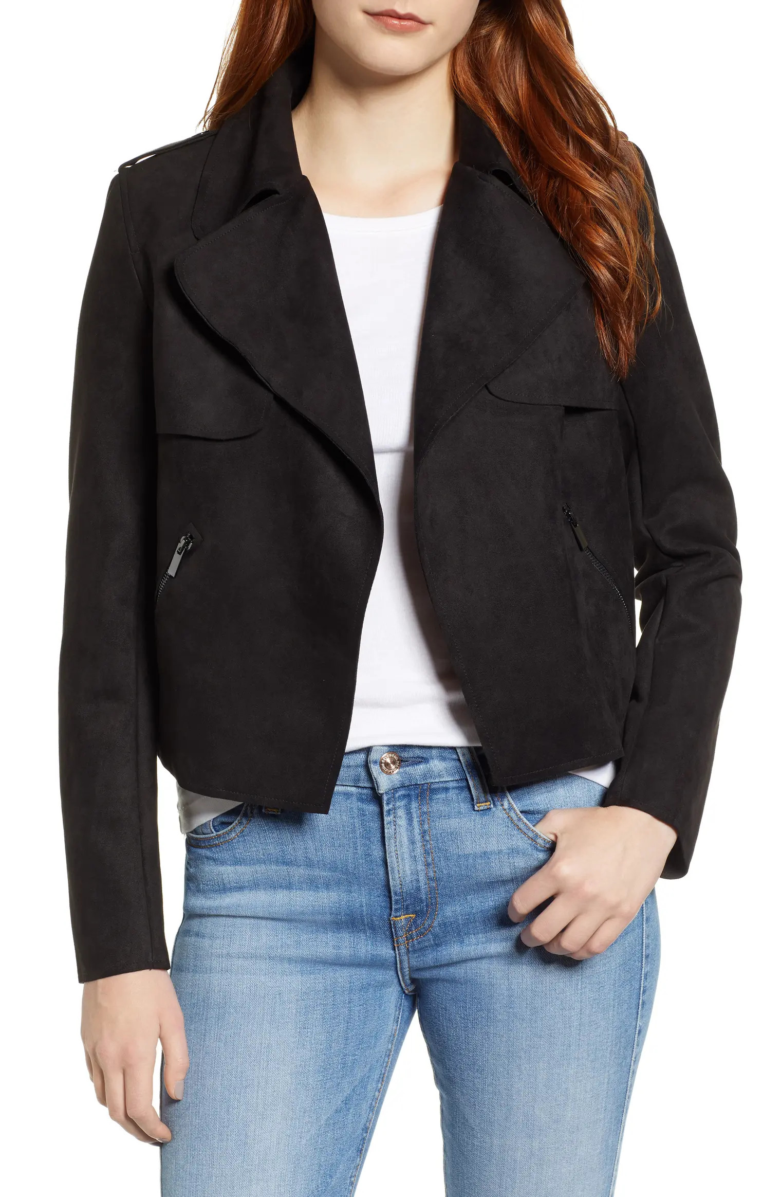 Jacee Draped Moto Jacket | Nordstrom