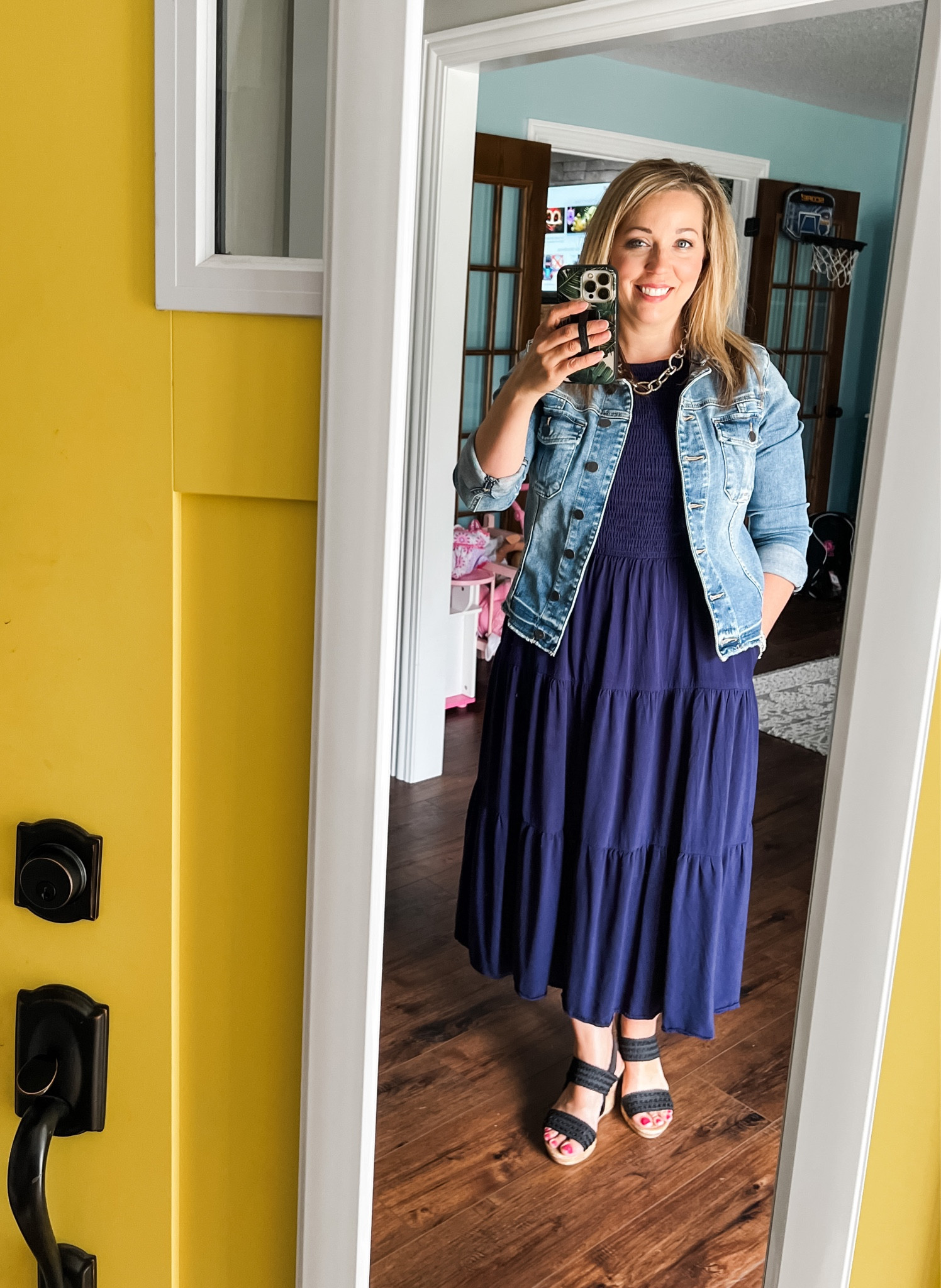 Still one of my favorite Amazon dress purchases! So comfy and flattering! Everyone needs this dress and denim jacket! 

#LTKunder50 #LTKstyletip #LTKFind