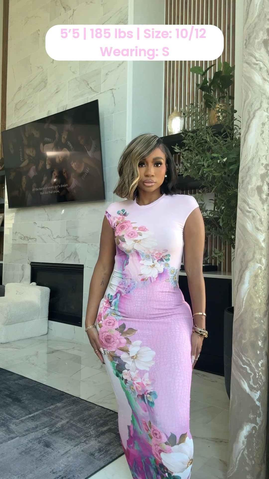 Under $100 floral bodycon maxi dress!

#LTKootd #LTKMidsize