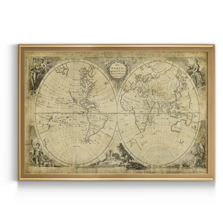 Greyleigh™ Non Embellished World Discoveries Map - Picture Frame Print | Wayfair | Wayfair North America