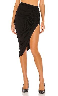 Lovers and Friends Kiki Midi Skirt in Black from Revolve.com | Revolve Clothing (Global)