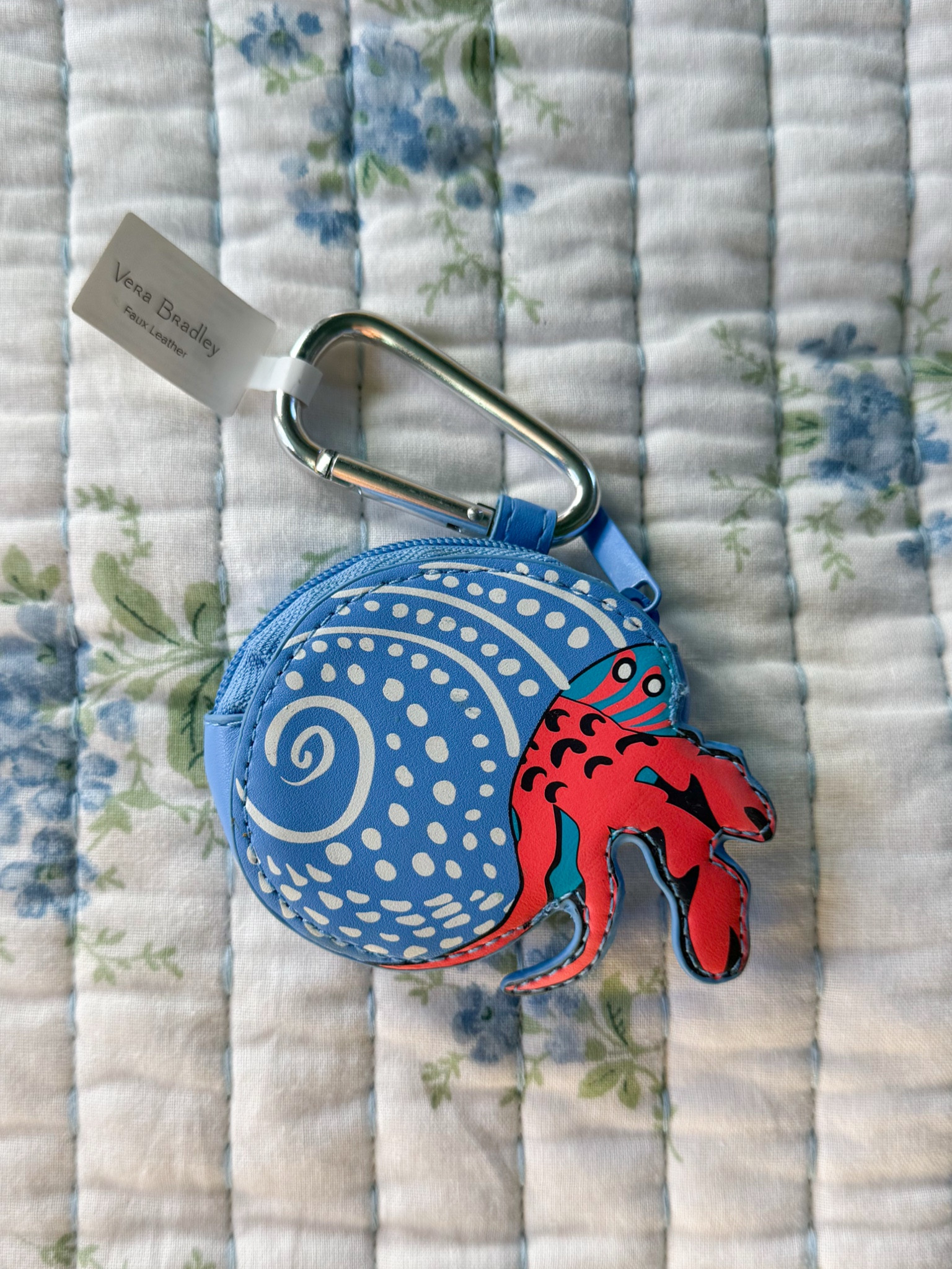 Vera Bradley hermit crab coin pouch