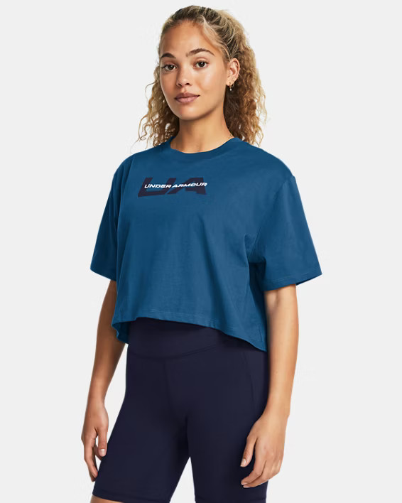 Women's UA Boxy Wordmark Short Sleeve | Under Armour | Under Armour (US)