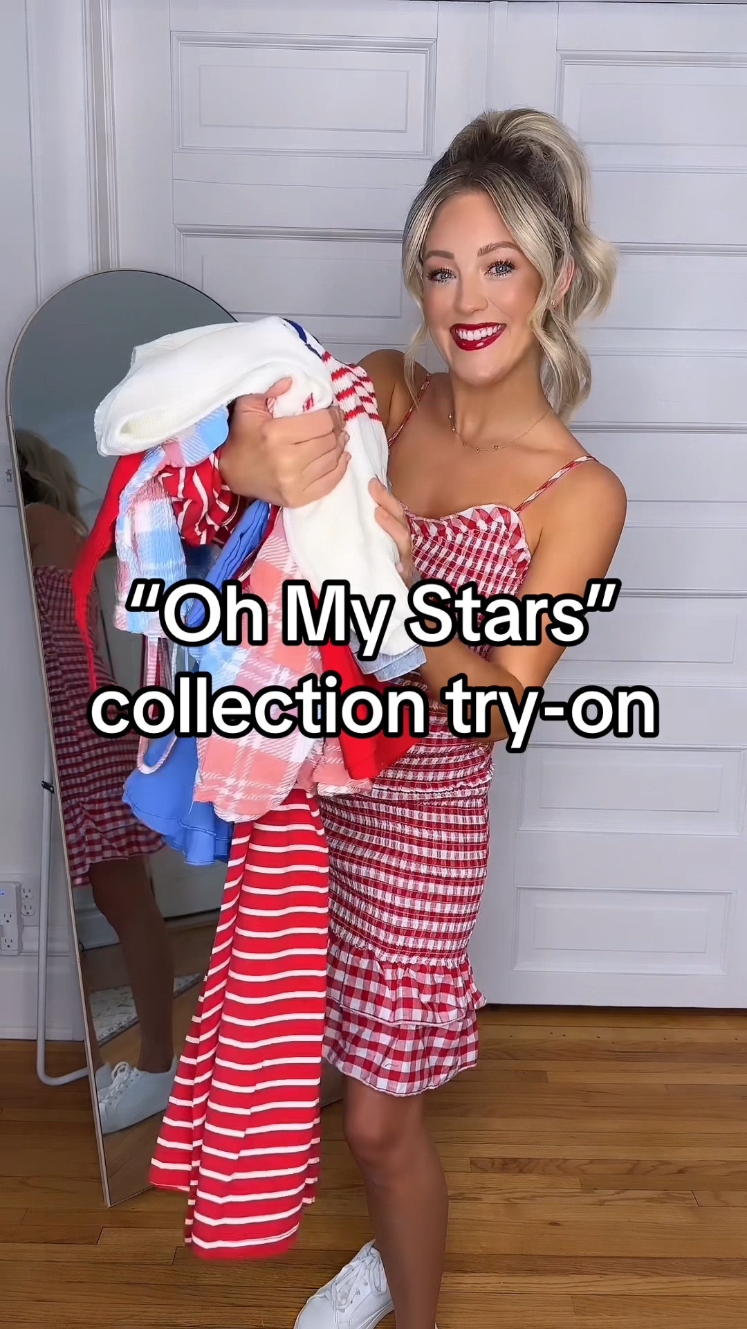 Patriotic summer try-on haul! 🩵🤍❤️ 

The “Oh My Stars” collection is perfect for summer bbqs, cabin weekends, lake days and 4th of July fireworks 🎇 