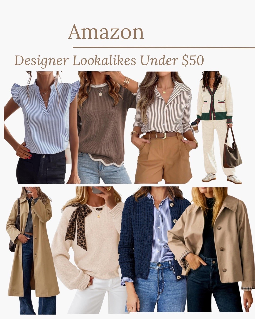 Designer lookalikes under $50!

#LTKdayinmylife #LTKgrwm #LTKootd
