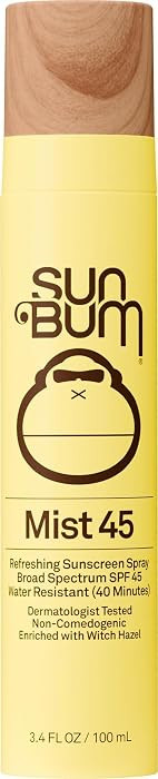 Sun Bum Original SPF 45 Sunscreen Mist - Broad Spectrum Moisturizing Facial Sunscreen Spray with ... | Amazon (US)
