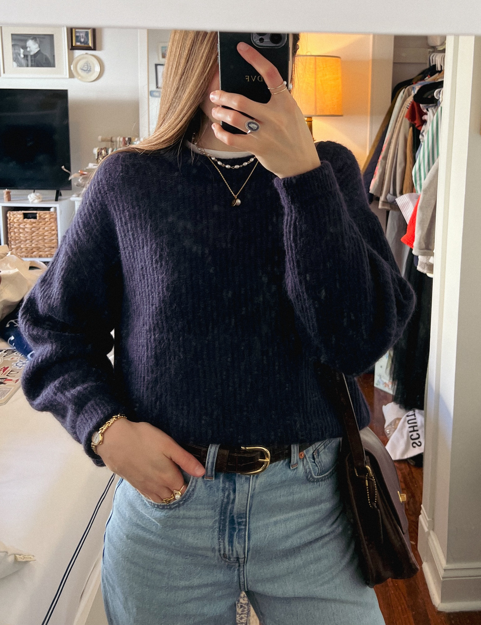 Navy + chocolate brown combo 💙🤎 #everlane #springfashion #springstyle #springoutfit #madewell #baggyjeans #schutz #balletflats #shoecrush #springshoes #coach #preppy #outfitinspo #outfitinspiration

Follow my shop @devon_foster on the @shop.LTK app to shop this post and get my exclusive app-only content!

#liketkit #LTKstyletip #LTKworkwear #LTKfindsunder100
@shop.ltk
https://liketk.it/4CWKT

#LTKfindsunder100 #LTKworkwear #LTKstyletip