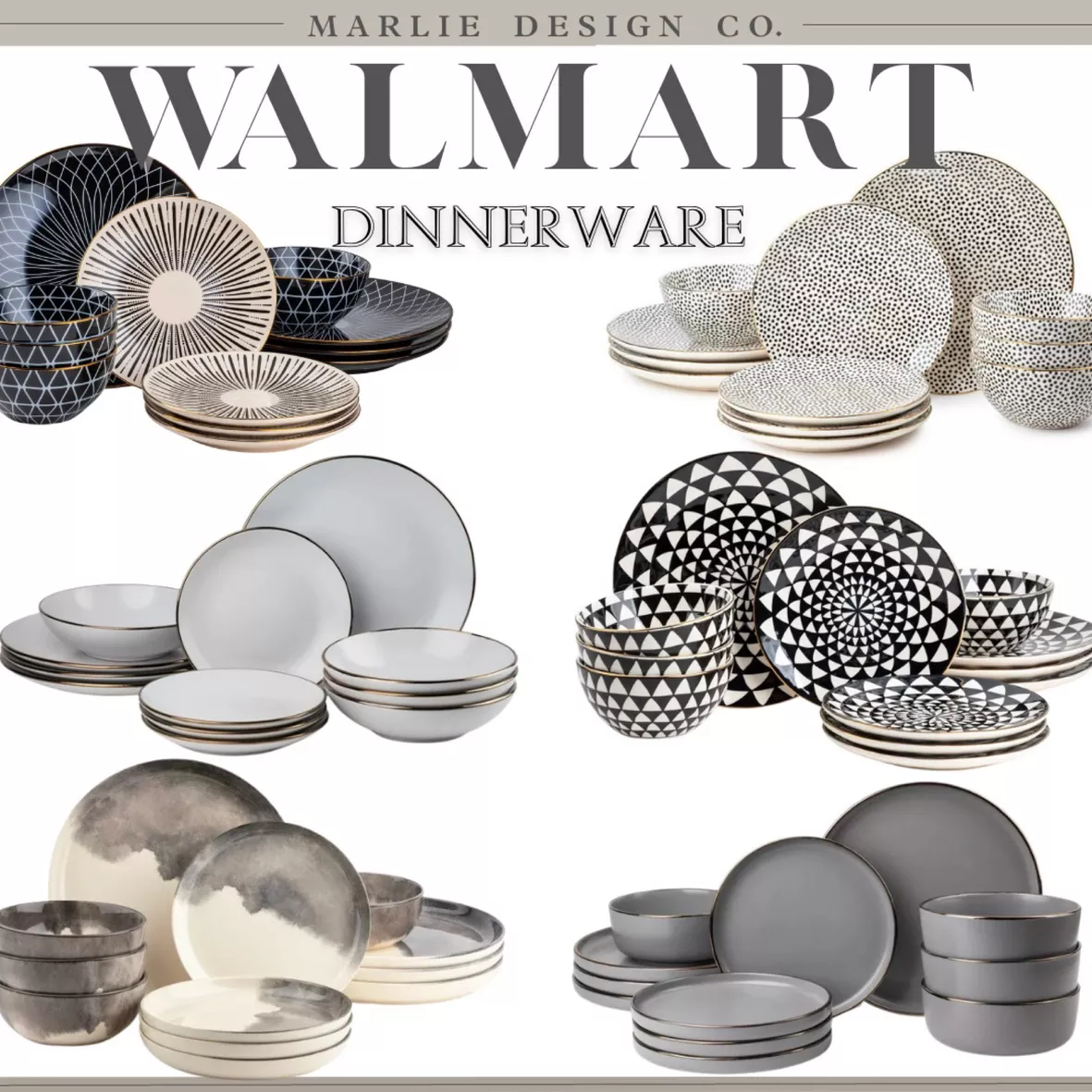 Thyme & Table Dinnerware Ava Stoneware, 12 Piece Set