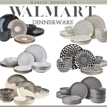 Walmart Dinnerware | neutral dinnerware | plates | bowls | black dinnerware | Anthropologie inspired dinnerware | aesthetic dinnerware | Walmart finds | thyme and table 

#LTKunder50 #LTKsalealert #LTKhome