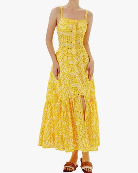 Fun and easy to wear eyelet dress under $100! Fits true to size! #summerdress #maxidress #eyeletdress #amazonfind #amazondress #summerdresses #dressesunder100

#LTKfindsunder100 #LTKSeasonal