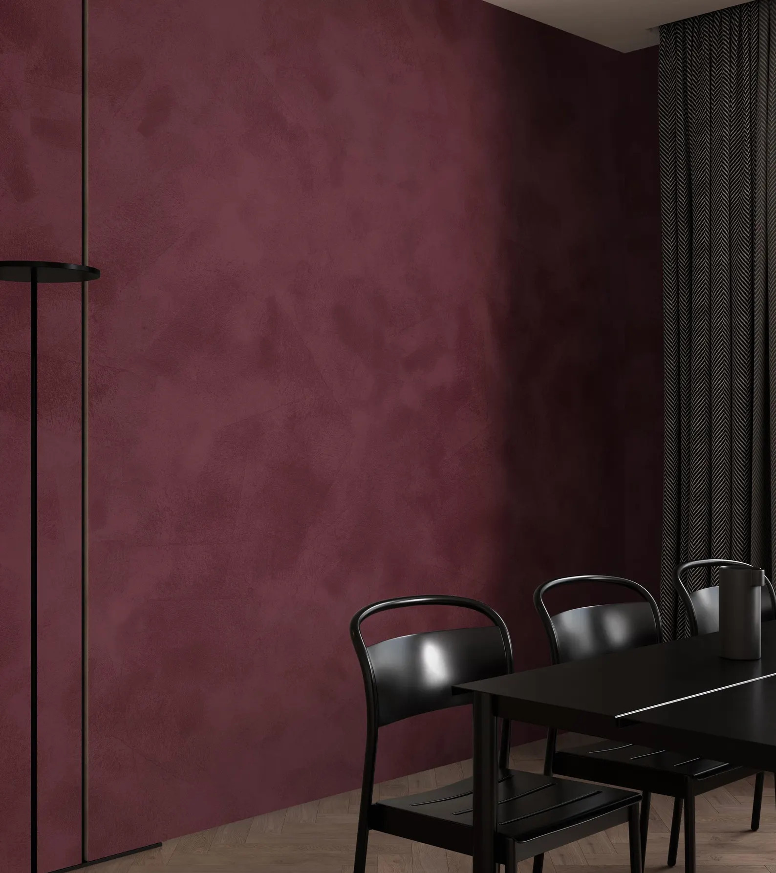 Burgundy Limewash Texture Wall Mural, Removable Wallpaper | 064 | Etsy (US)