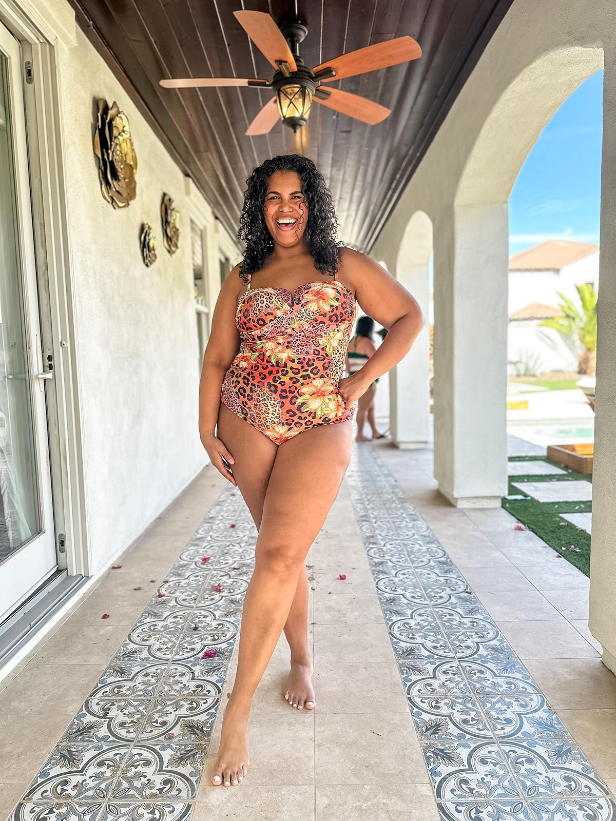 New arrivals for summer! Loving these cute swimsuits and cover ups, they are perfect. Wearing size xxl the swimsuit, curvy body approved. The sunscreens are amazing, highly recommend! #amazonfinds #summerfashion 

 #LTKOver40 #LTKPlusSize #LTKSwim