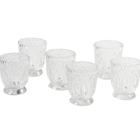 DIY Wedding Koyal Wholesale Vintage Glass Candle Holder (Pack of 6), 3 x 2.75 | Walmart (US)