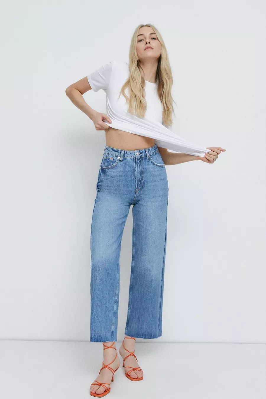 Denim Slim Straight Leg Jeans | Boohoo.com (UK & IE)