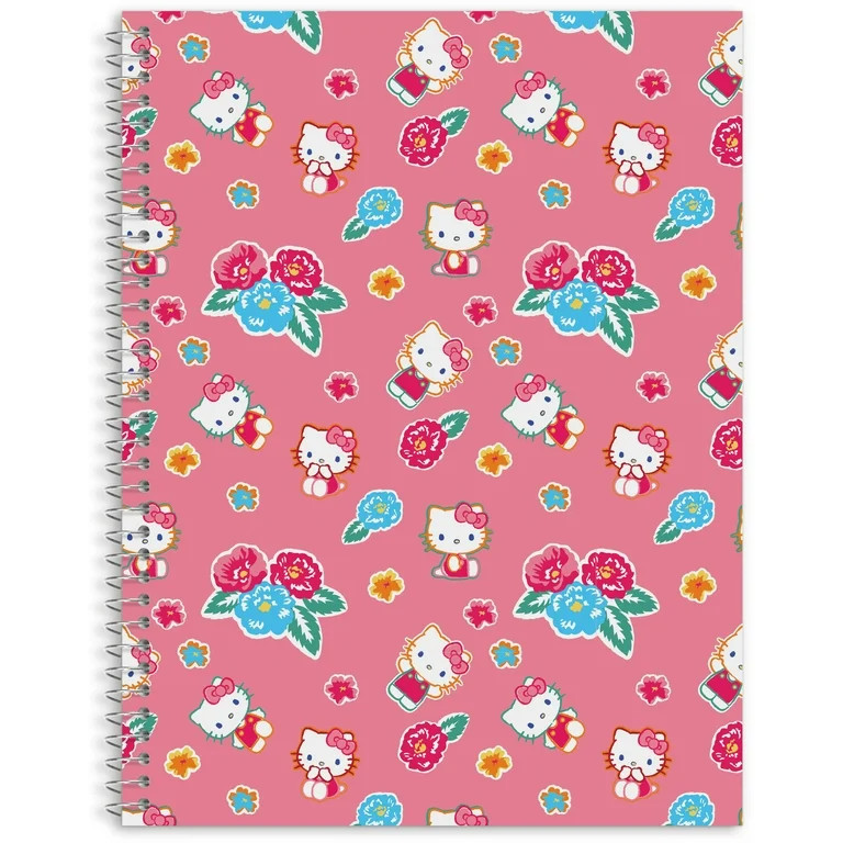 Studio Oh! Hello Kitty Wildflowers Spiral Notebook, 8" x 10.5" | Walmart (US)