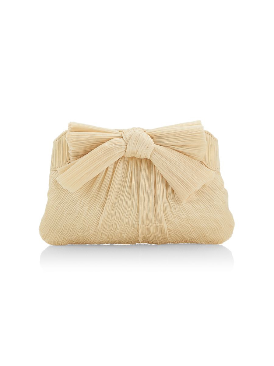 Loeffler Randall Rayne Pleated Bow Clutch | Saks Fifth Avenue