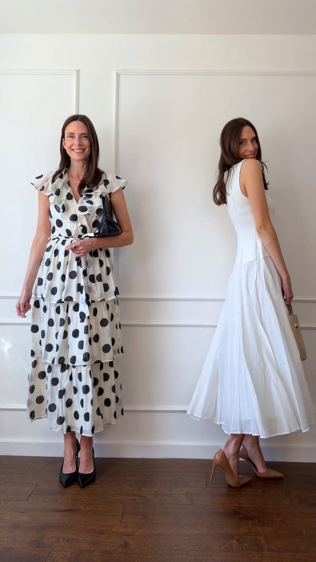 Sizing info:

Long-sleeved black polka dot dress, UK 8
Plain black dress, small 
Red broderie anglaise dress, UK 8
Red long-sleeved dress, UK 8
Black and white polka dot dress, UK 8
White dress, XS
Blue patterned dress, UK 8
Plain blue dress, UK 8


Wedding guest dresses, summer dresses, spring wedding outfit, polka dot dress, red dress, white dress, black dress, long-sleeved dress 

#LTKWedding #LTKOver40 #LTKootd