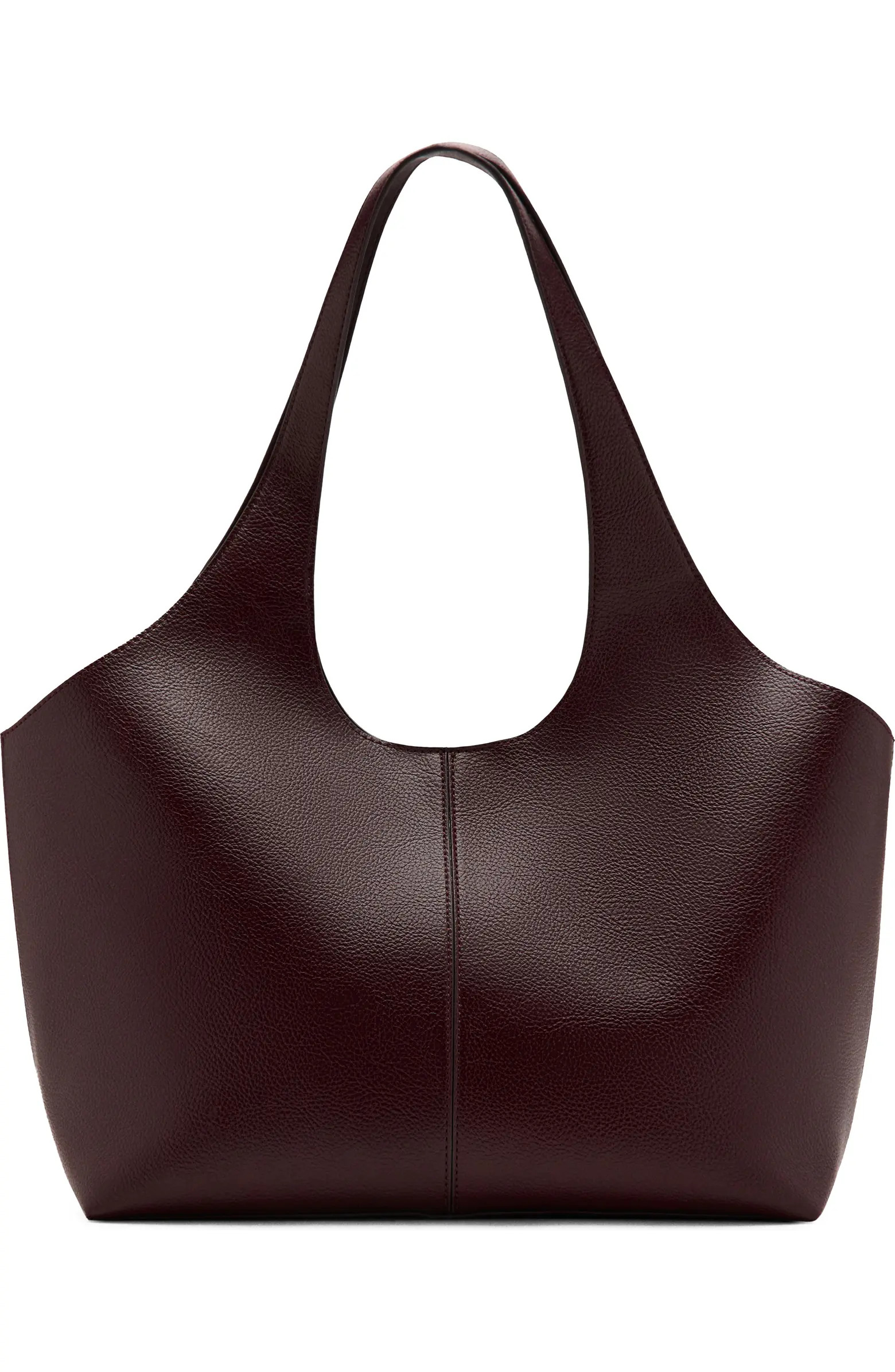 Large Faux Leather Shopper Tote | Nordstrom