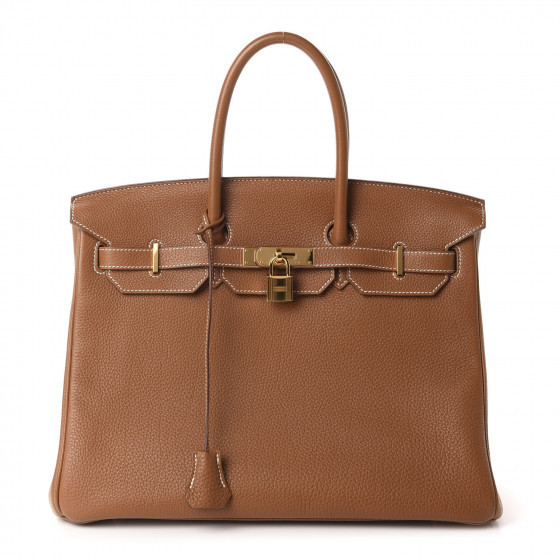 Togo Birkin 35 Gold | Fashionphile