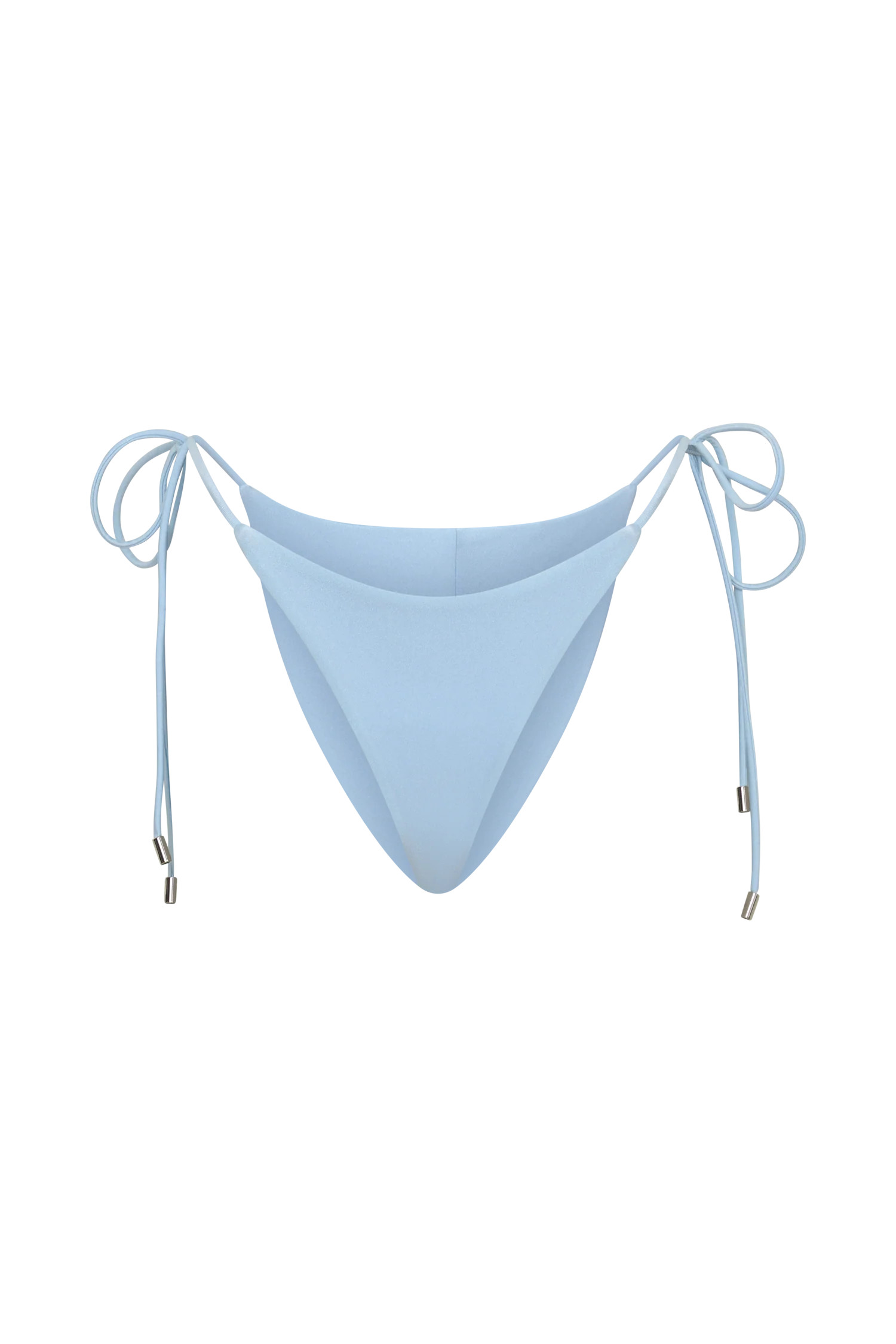 Blossom Side Tie Bikini Bottom - Pale Blue | MESHKI US