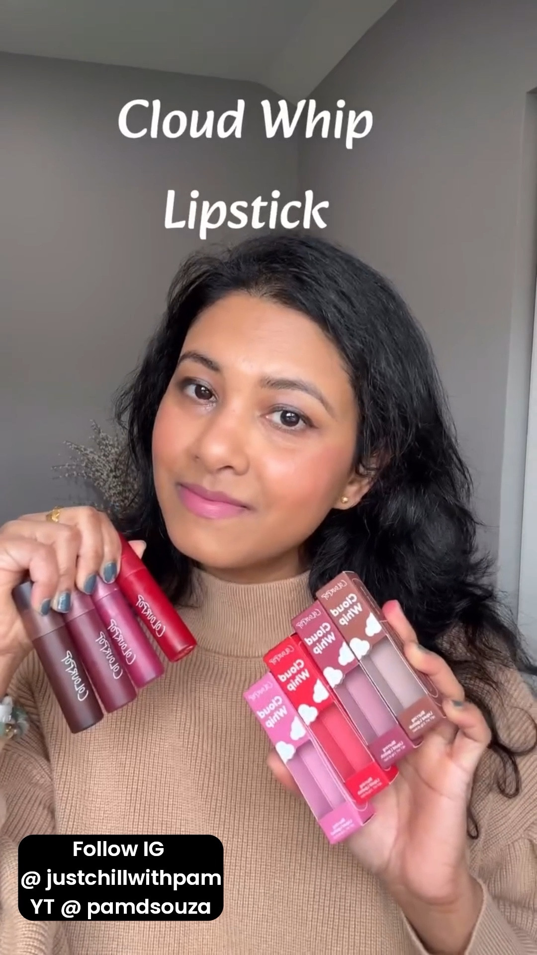 COLOURPOP 💄CLOUD WHIP Blurring Liquid Lipstick
https://youtube.com/shorts/Vgrwdaqo2oA?feature=share

Heavenly Nudes | ColourPop - https://bit.ly/4sDnlt4
Mocha Plum | ColourPop - https://bit.ly/4qP4Ik8
Petal Plush | ColourPop - https://bit.ly/49q3lRB
Cloud Kissed | ColourPop - https://bit.ly/454CHwn

*Affiliate Links Thanks for supporting
#colourpop #lipcare #makeupbyme #pamdsouza @colourpopcosmetics