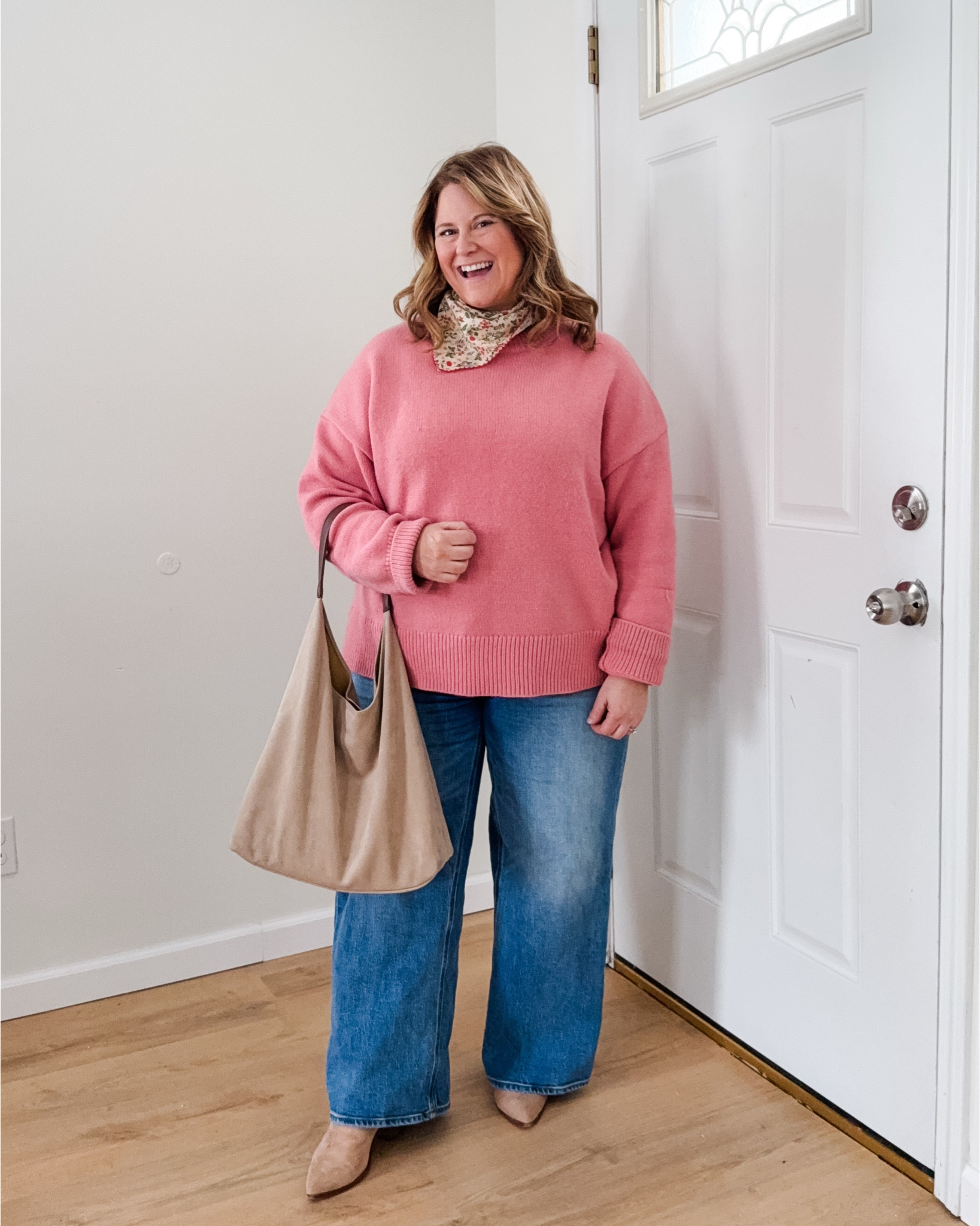 Outfit ideas for church! At my church you can wear anything from sweatpants to a dress and feel welcome but I’ve been asked for ideas recently and wanted to share.  I like to do slightly dressy jeans looks or - when I want to dress up a bit - a skirt or dress.  These would all work for early Spring!

Jeans - 32 with a 26 inseam
Everything else - XL

#LTKMidsize #LTKdayinmylife #LTKSeasonal