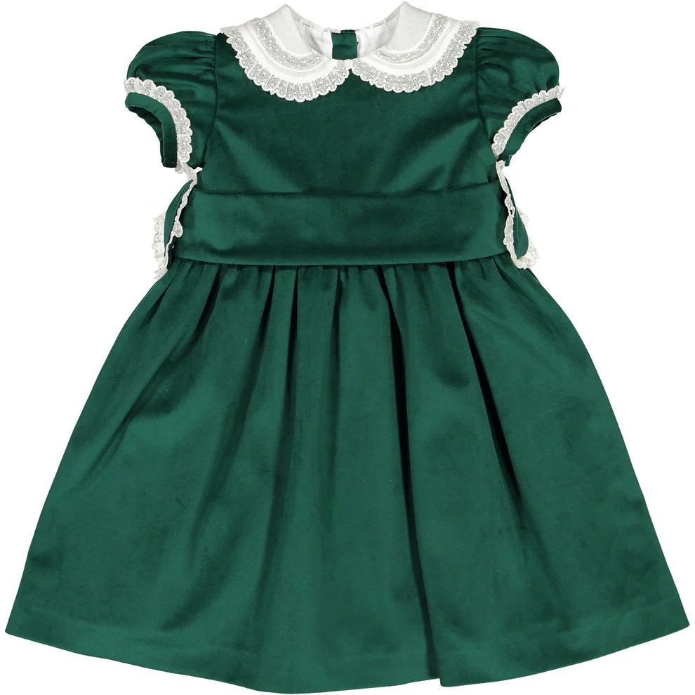 Sal and Pimenta Green Velvet Dress | JoJo Mommy