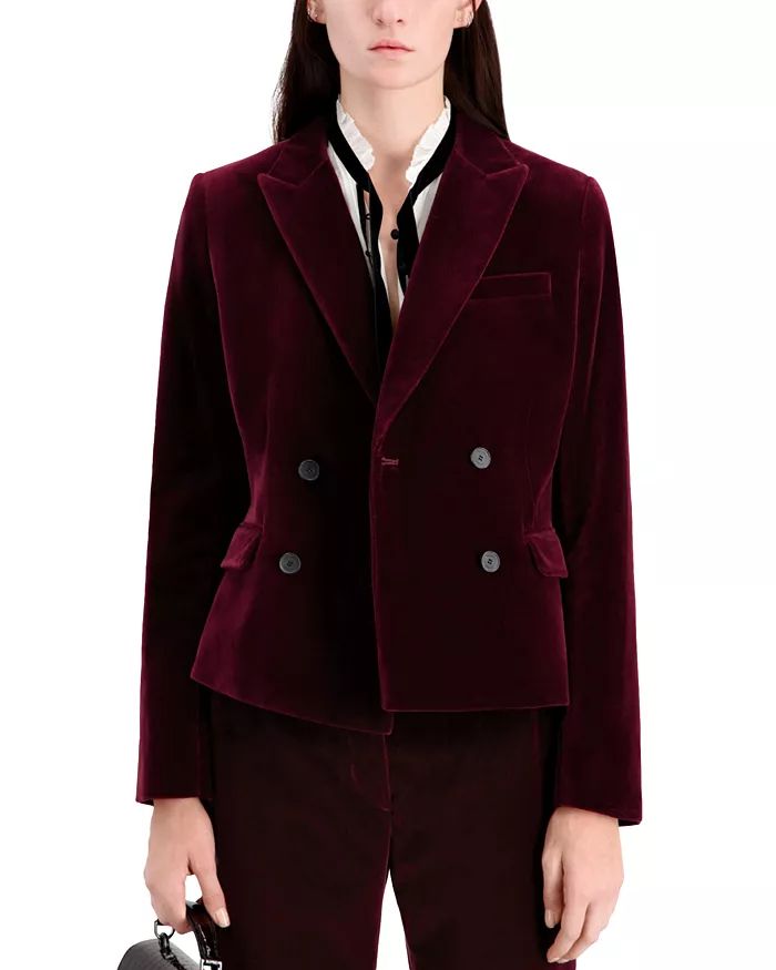 The Kooples Sweet Velvet Double Breasted Jacket Back to results -  Women - Bloomingdale's | Bloomingdale's (US)