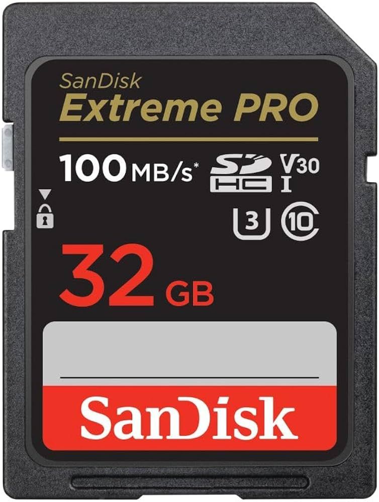 SanDisk 32GB Extreme PRO SDHC UHS-I Memory Card - C10, U3, V30, 4K UHD, SD Card - SDSDXXO-032G-GN... | Amazon (US)