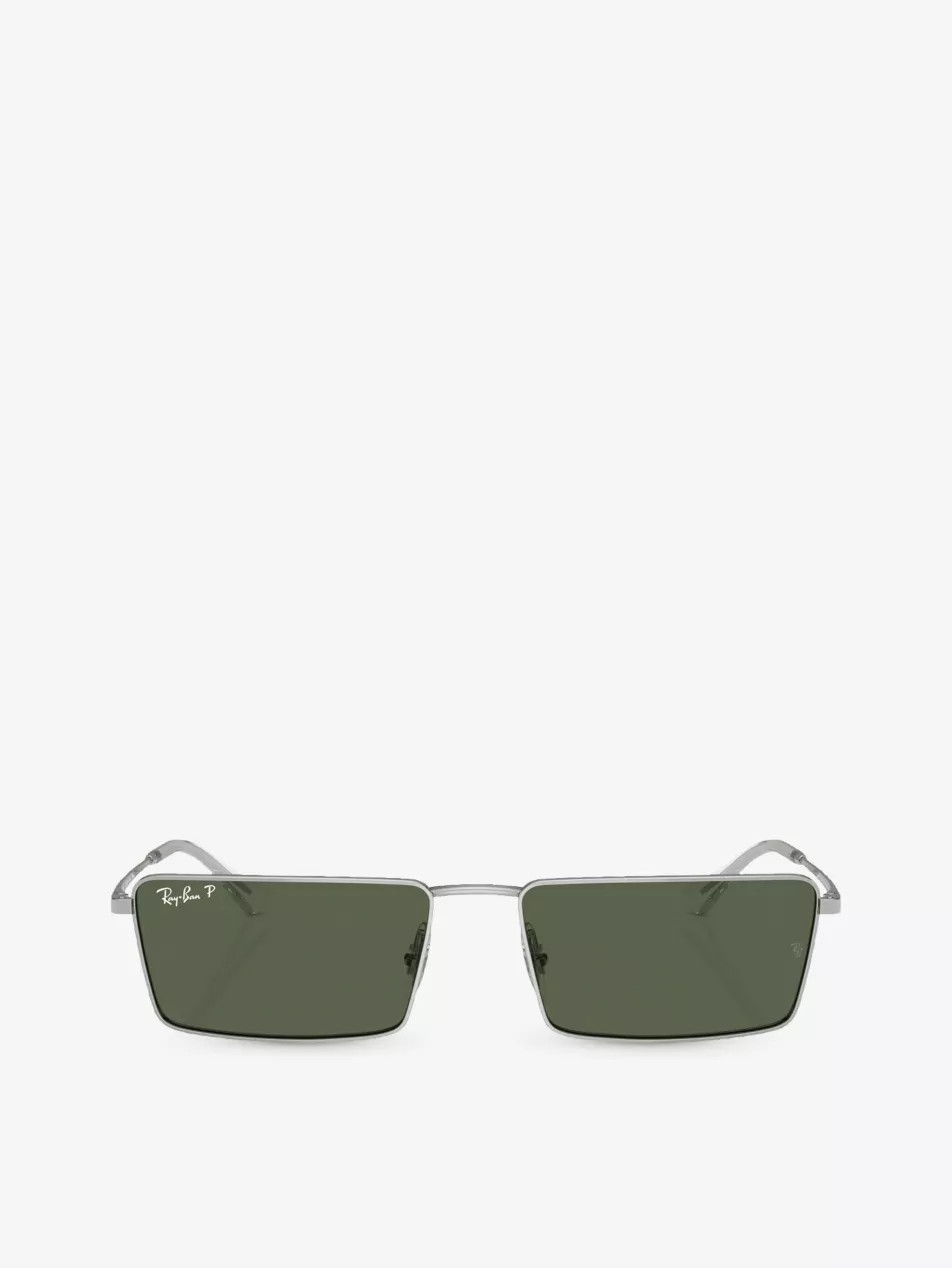 RB3741 Emy rectangular-frame metal sunglasses | Selfridges