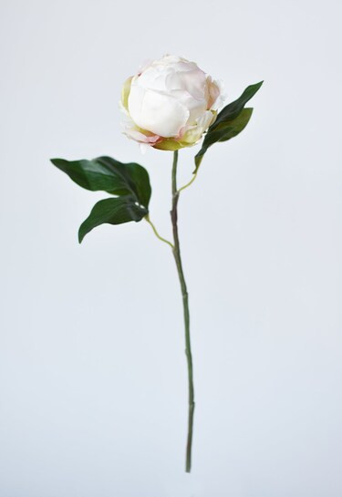 18" Faux Peony Bud Stem White | Michaels | Michaels Stores