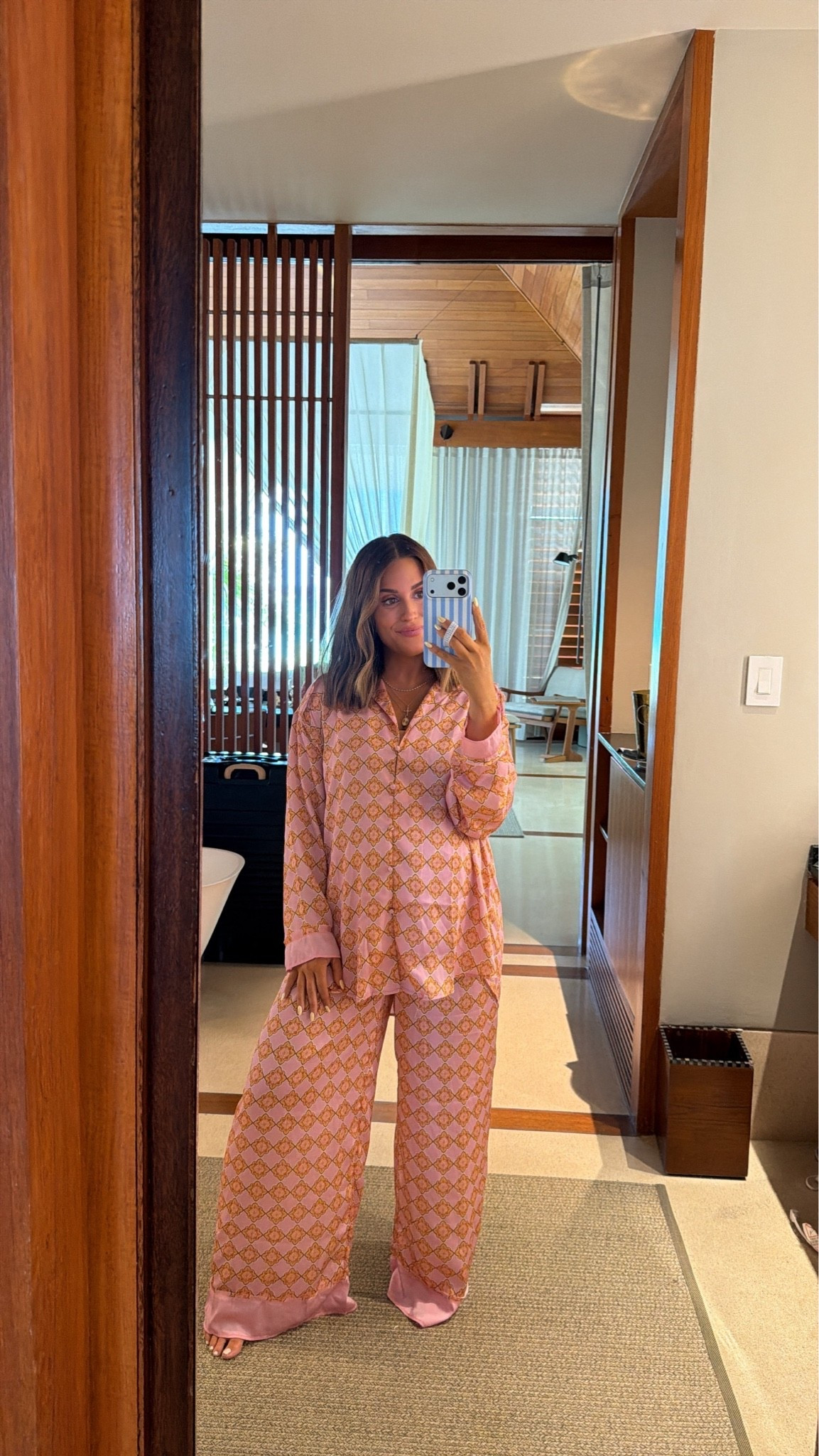 Wearing an xs in these Free People silk pajamas- runs oversized & perfect for maternity + postpartum! My exact print looks like it’s sold out, but linked other cute patterns that have out currently! 

Pajama sets || maternity || baby moon

#LTKBump #LTKmorningroutine #LTKgrwm