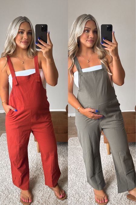 $21 amazon overalls. Size small in 5’2” & 19 weeks pregnant they are a oversized fit 

#LTKBump #LTKFindsUnder50 #LTKStyleTip