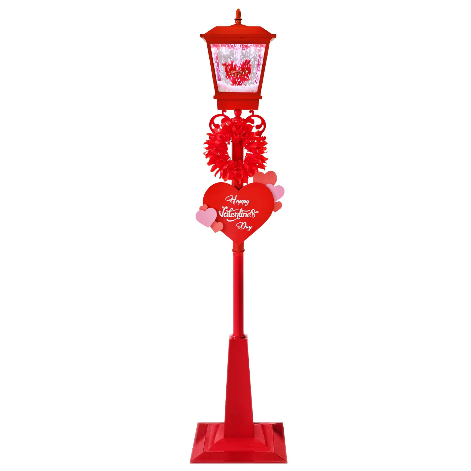 Fraser Hill Farm 71-in H Lighted Valentine's Day Free standing decoration | FSLHEART071A-RD | Lowe's