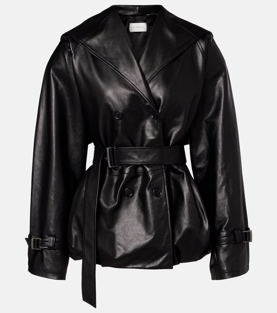 Hooded leather jacket | Mytheresa (US/CA)