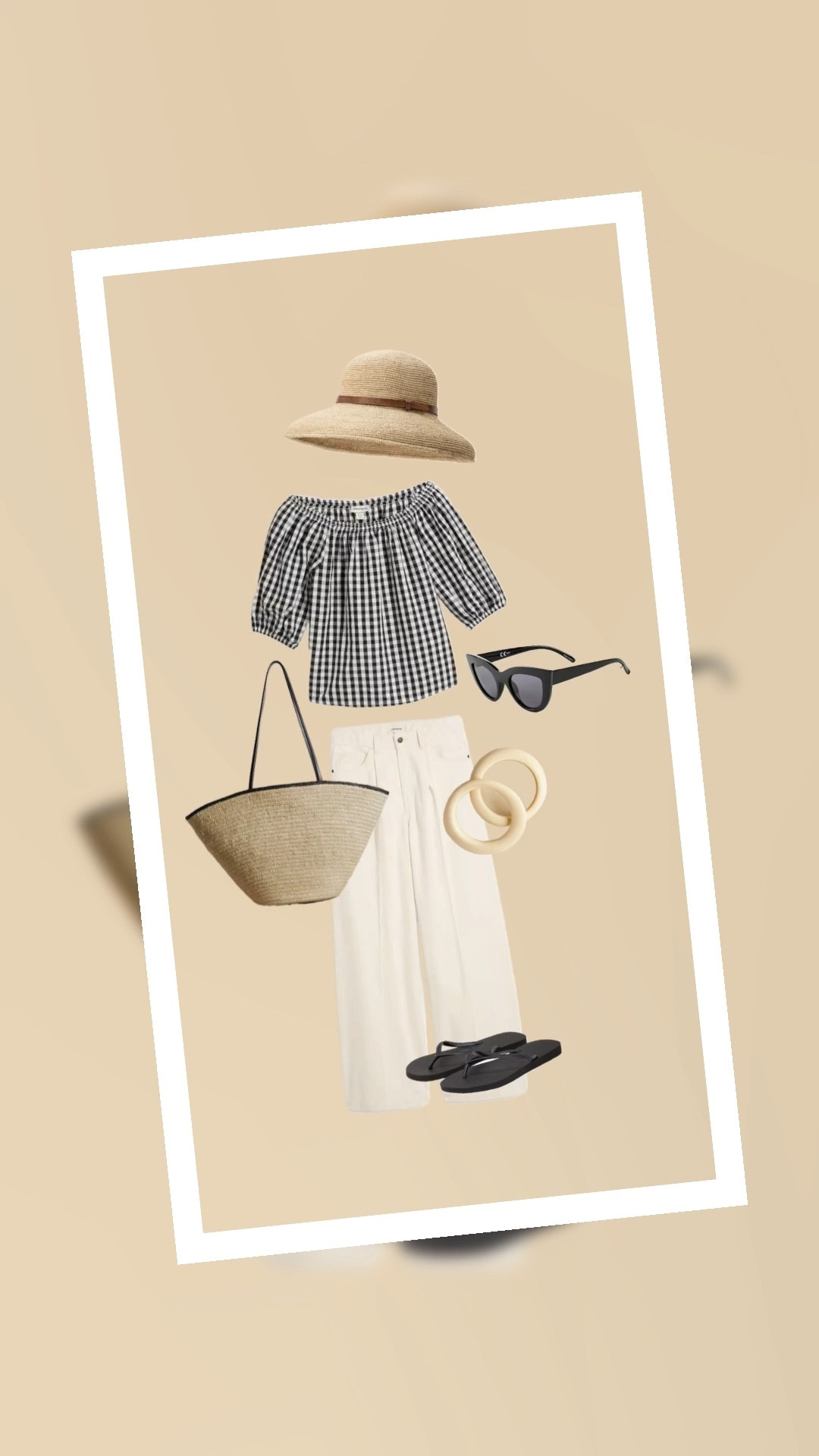 Wide leg pants, Karo Carmen Bluse & Korbtasche

#LTKsummer #LTKjeans #LTKstyletip