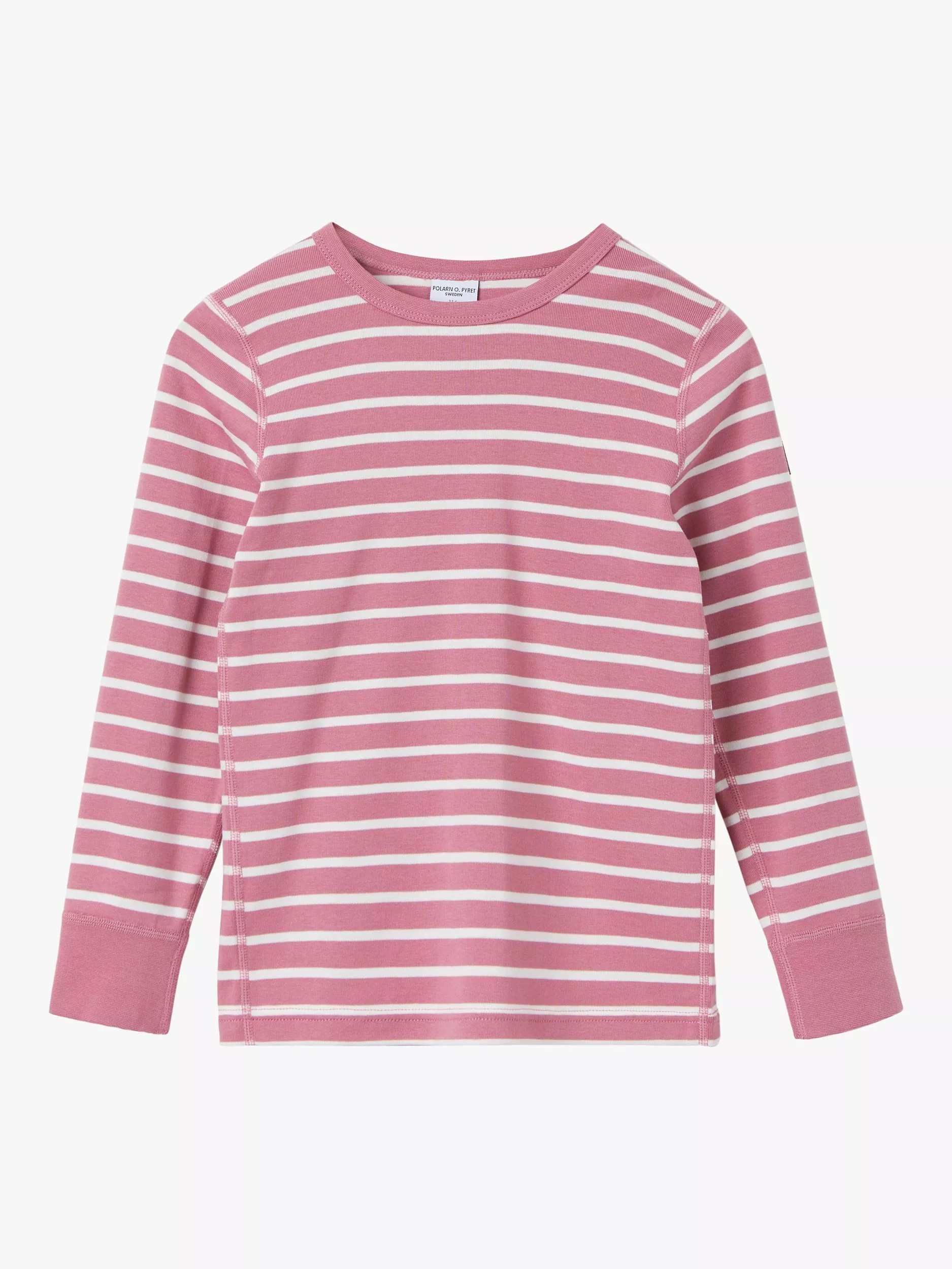 Polarn O. PyretKids' Stripe Top, Pink | John Lewis (UK)