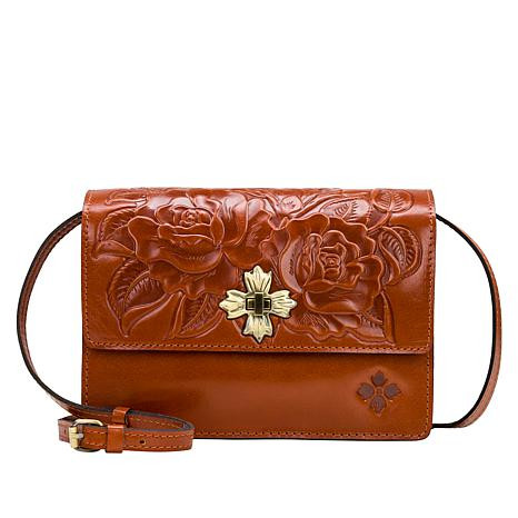 Patricia Nash Consilina Floret Leather Crossbody Bag - 20313758 | HSN | HSN