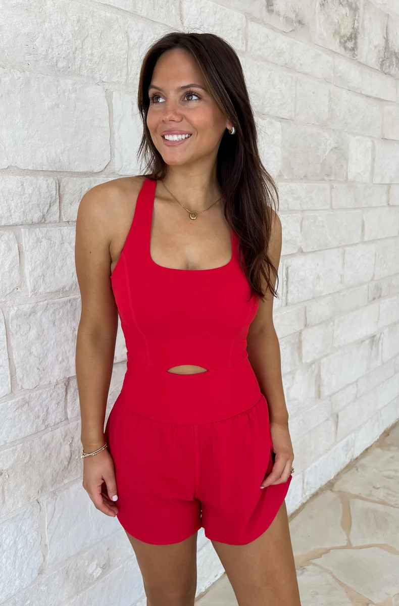 Callie Cutout Active Romper | CK Squared Boutique