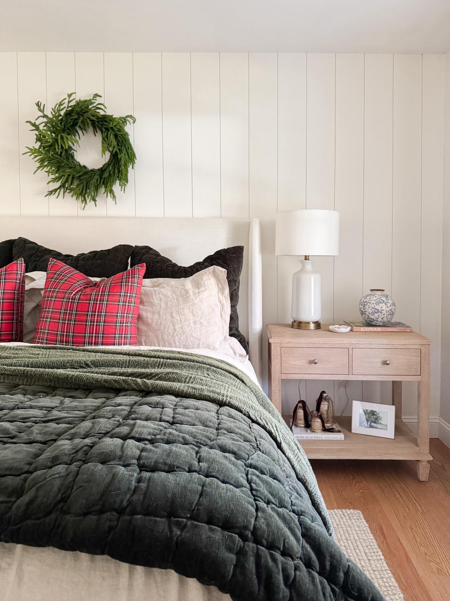 Classic Christmas bedroom 
Cozy seasonal bedroom refresh velvet quilt blue coastal home decor holiday decor neutral seasonal home modern cape cod inspired sherricalnanhome

#LTKHome #LTKHoliday #LTKCyberWeek